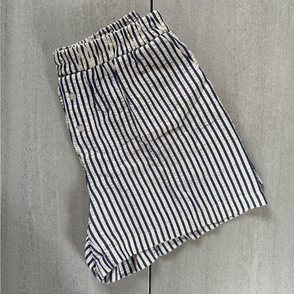Sincerly Jules Pants - Sincerely Jules Navy Striped Women's Shorts
